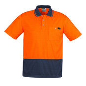 Syzmik Mens Hi Vis Comfort Back S/S Polo