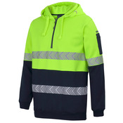 JB's Hi Vis (D+N) Half Zip Segmented Tape Hoodie