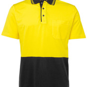 JB's Mens Hi Vis S/S Cotton Polo