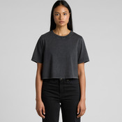 AS Colour Womens Stone Wash Heavy Crop Tee